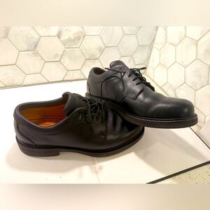 Timberland Black Smart Comfort Zone Leather Loafers Size 10.5 Waterproof Lace Up